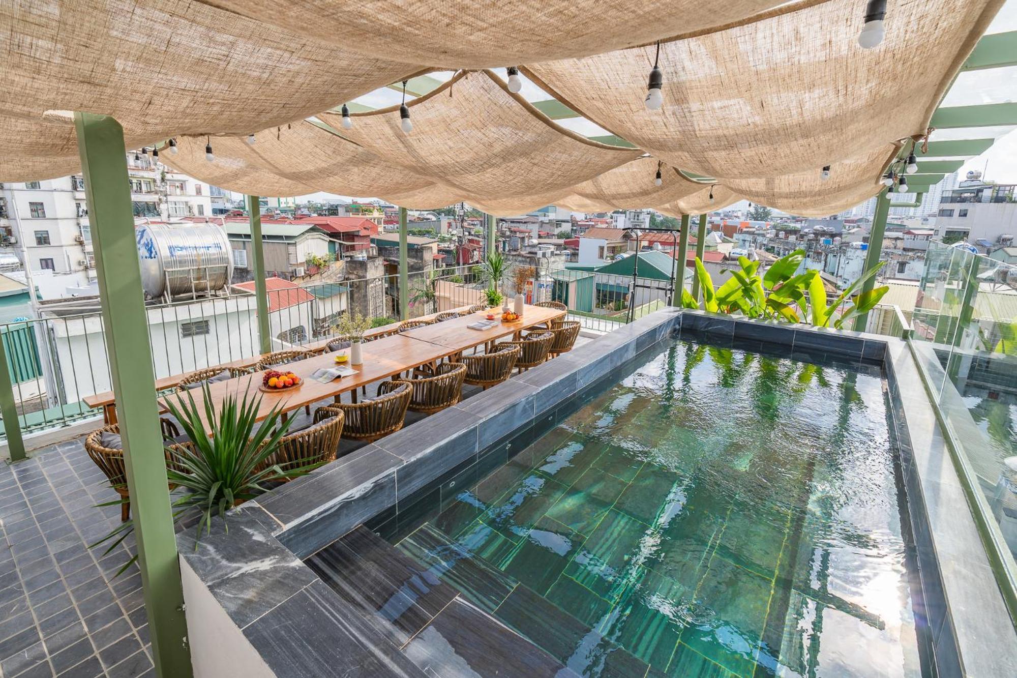 Location/Big Group/Private Villa With Pool And Kitchen Ханой Экстерьер фото
